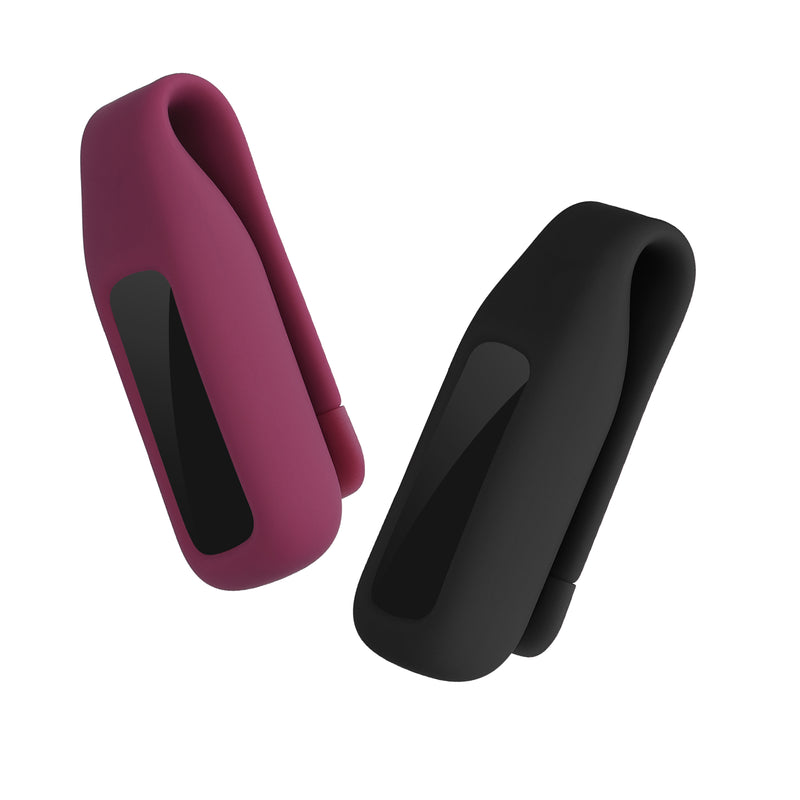 kwmobile Clip Halter kompatibel mit Fitbit luxe Silikon Fitnesstracker Halterung ohne Tracker