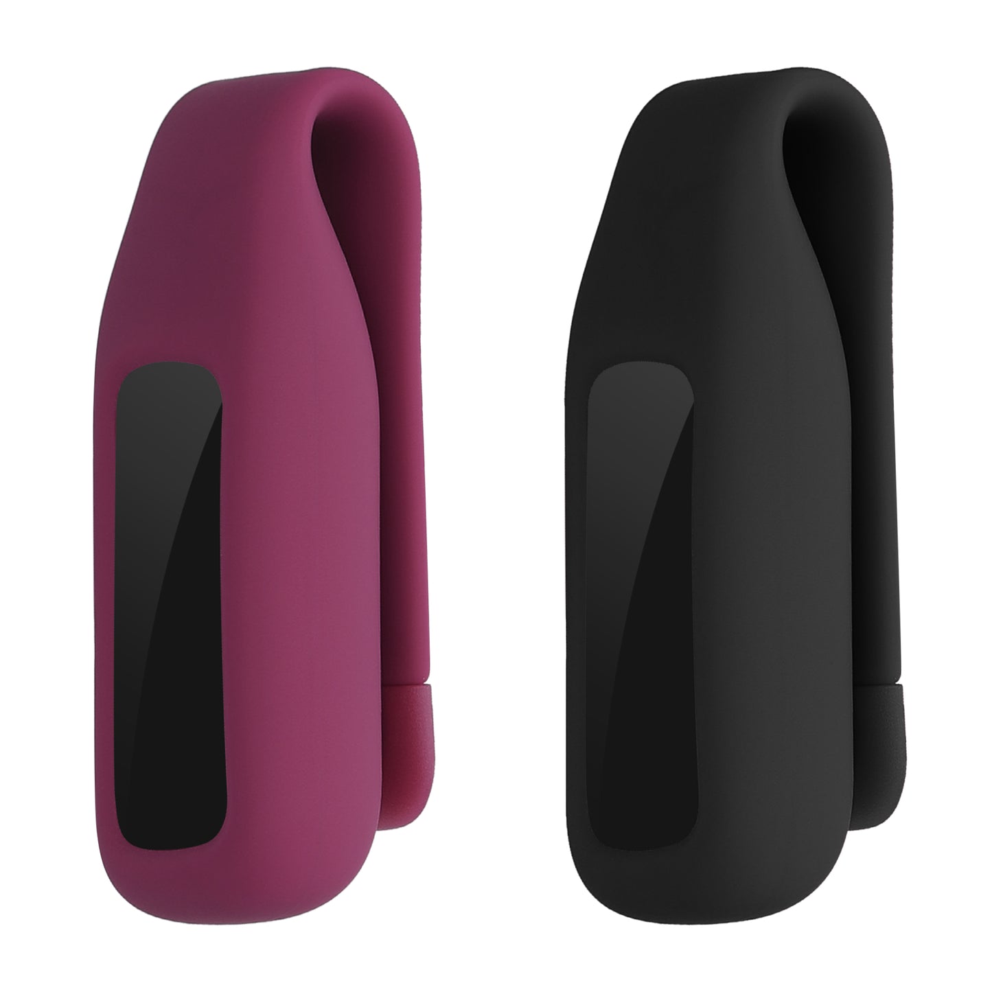 kwmobile Clip Halter kompatibel mit Fitbit luxe Silikon Fitnesstracker Halterung ohne Tracker