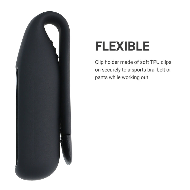 kwmobile Clip Halter kompatibel mit Fitbit luxe Silikon Fitnesstracker Halterung ohne Tracker