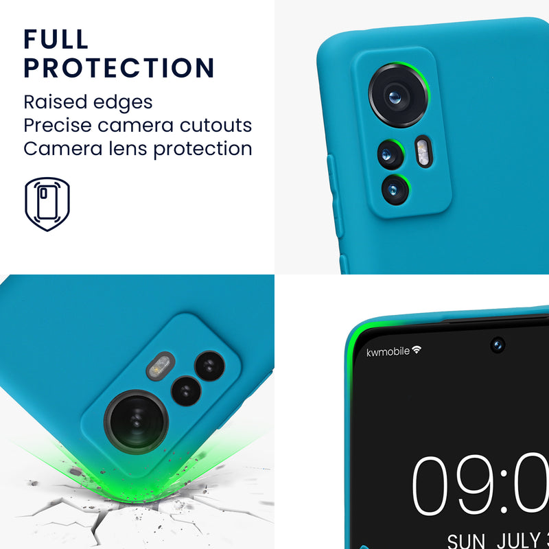 kwmobile Handyhülle für Xiaomi 12 / 12X Hülle Silikon Case Schutzhülle Cover