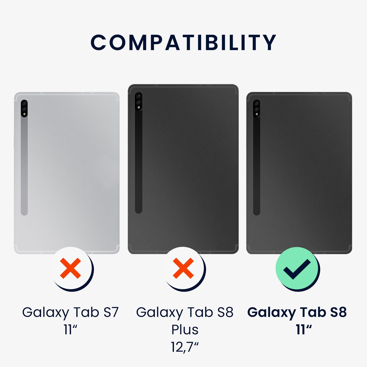 2x Folie kompatibel mit Samsung Galaxy Tab S8