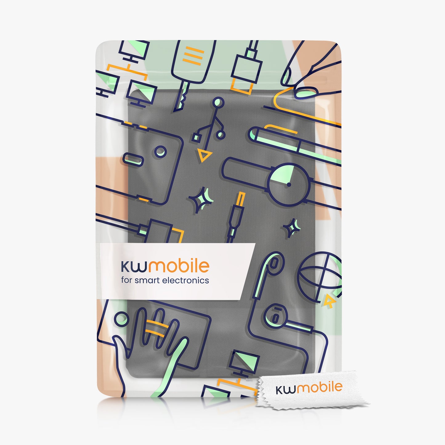 kwmobile Schutzhülle kompatibel mit Samsung Galaxy Tab S8 Ultra / S9 Ultra - Hülle Slim - Tablet Cover Case mit Ständer