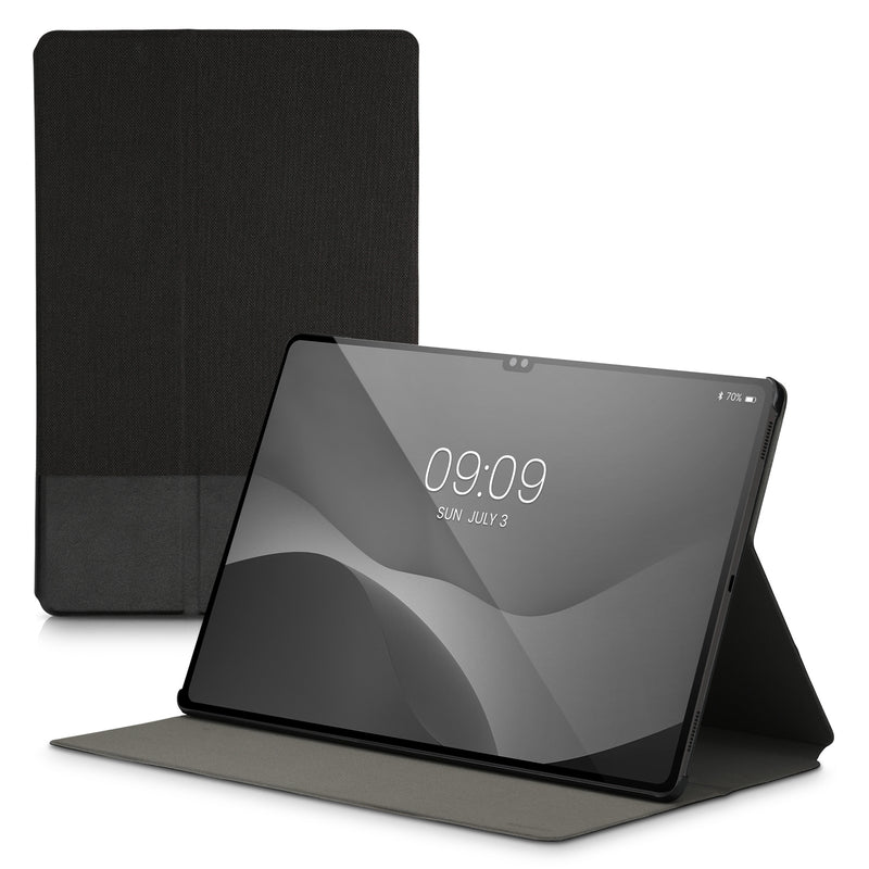kwmobile Schutzhülle kompatibel mit Samsung Galaxy Tab S8 Ultra / S9 Ultra - Hülle Slim - Tablet Cover Case mit Ständer