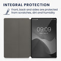 kwmobile Schutzhülle kompatibel mit Samsung Galaxy Tab S8 Ultra / S9 Ultra - Hülle Slim - Tablet Cover Case mit Ständer