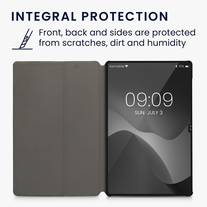 kwmobile Schutzhülle kompatibel mit Samsung Galaxy Tab S8 Ultra / S9 Ultra - Hülle Slim - Tablet Cover Case mit Ständer