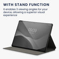 kwmobile Schutzhülle kompatibel mit Samsung Galaxy Tab S8 Ultra / S9 Ultra - Hülle Slim - Tablet Cover Case mit Ständer