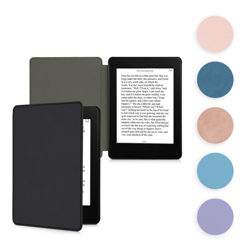 kwmobile Klapphülle kompatibel mit Amazon Kindle Paperwhite 11. Generation 2021 Hülle - eReader Case aus Kunstleder - Cover - Petrol Petrol  