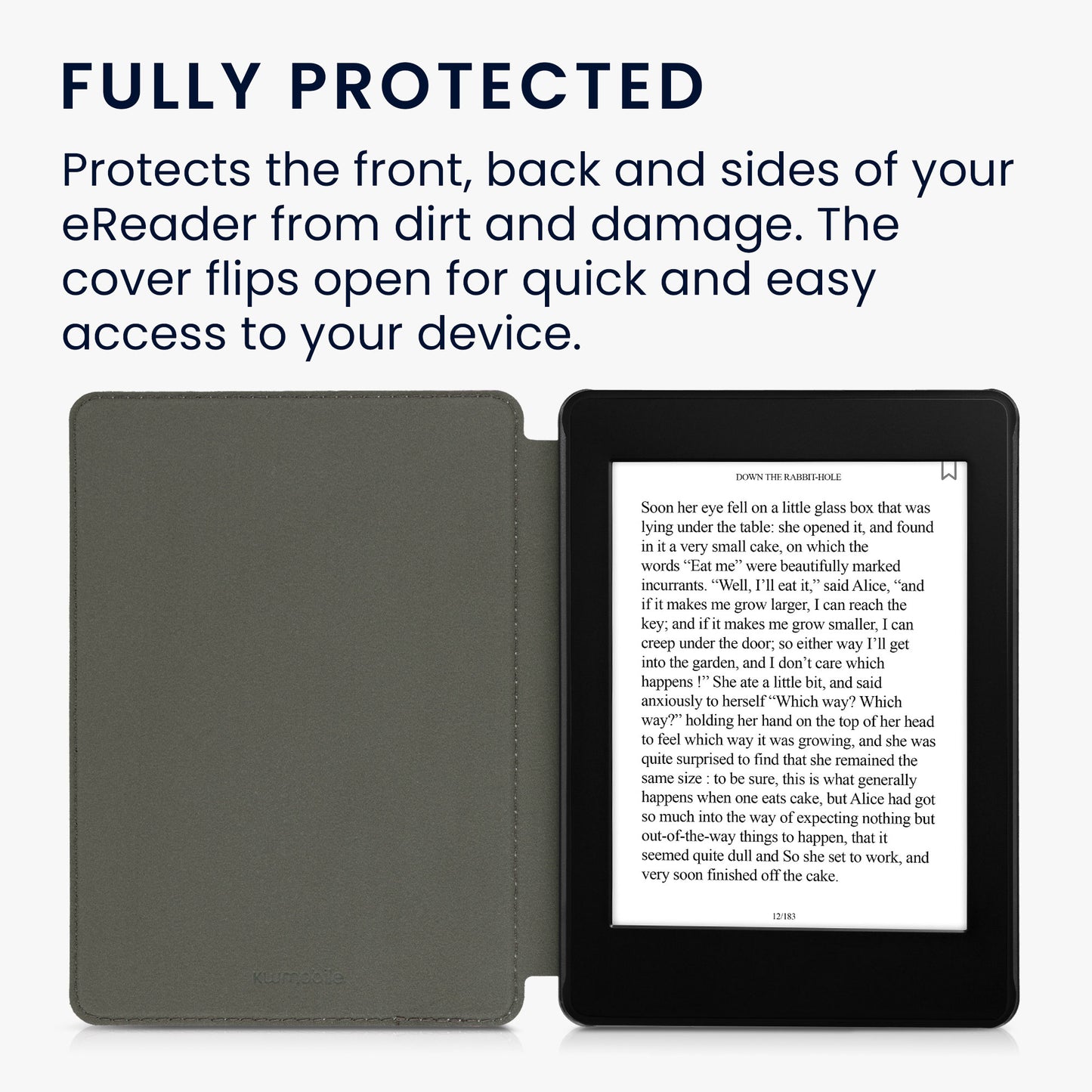 kwmobile Klapphülle kompatibel mit Amazon Kindle Paperwhite 11. Generation 2021 Hülle eReader Case aus Kunstleder Cover
