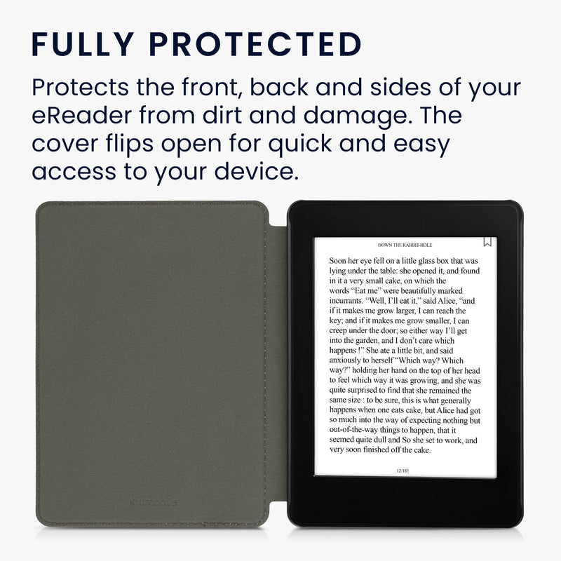 kwmobile Klapphülle kompatibel mit Amazon Kindle Paperwhite 11. Generation 2021 Hülle eReader Case aus Kunstleder Cover