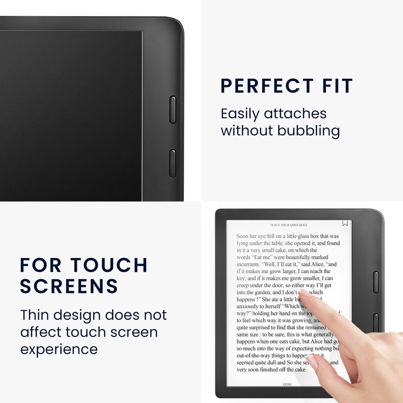 kwmobile Folie kompatibel mit Kobo Libra 2 Full Screen eReader Schutzfolie eBook Displayschutzfolie entspiegelt