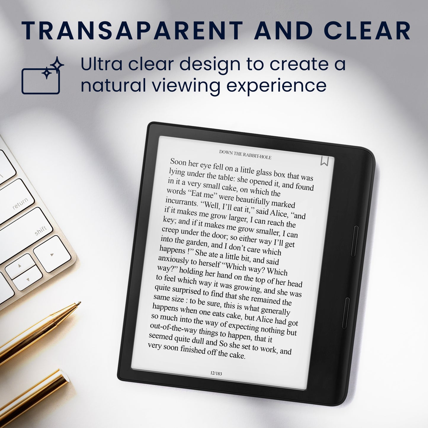 kwmobile Folie kompatibel mit Kobo Sage Full Screen eReader Schutzfolie eBook Displayschutzfolie entspiegelt