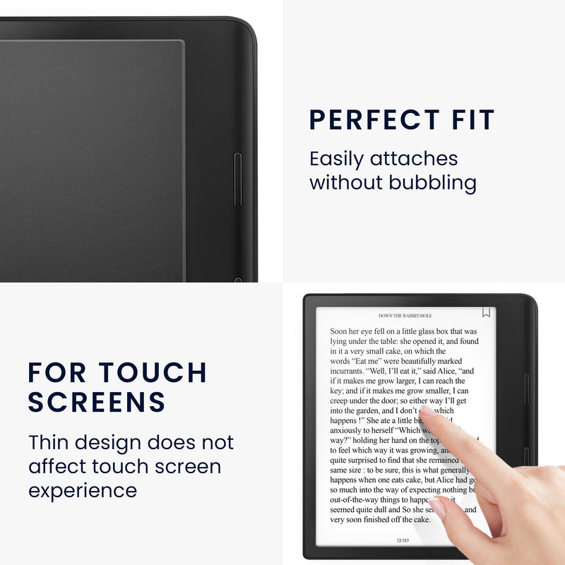 kwmobile Folie kompatibel mit Kobo Sage Full Screen eReader Schutzfolie eBook Displayschutzfolie entspiegelt