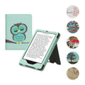 kwmobile Klapphülle kompatibel mit Amazon Kindle Paperwhite 11. Generation 2021 Hülle - Flipcase für Kindle Paperwhite Hülle mit Handschlaufe - Magnolien Taupe  [dsg07]