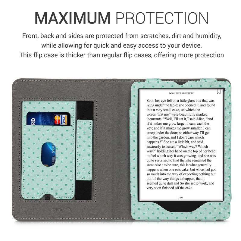 kwmobile Klapphülle kompatibel mit Amazon Kindle Paperwhite 11. Generation 2021 Hülle - Flipcase für Kindle Paperwhite Hülle mit Handschlaufe