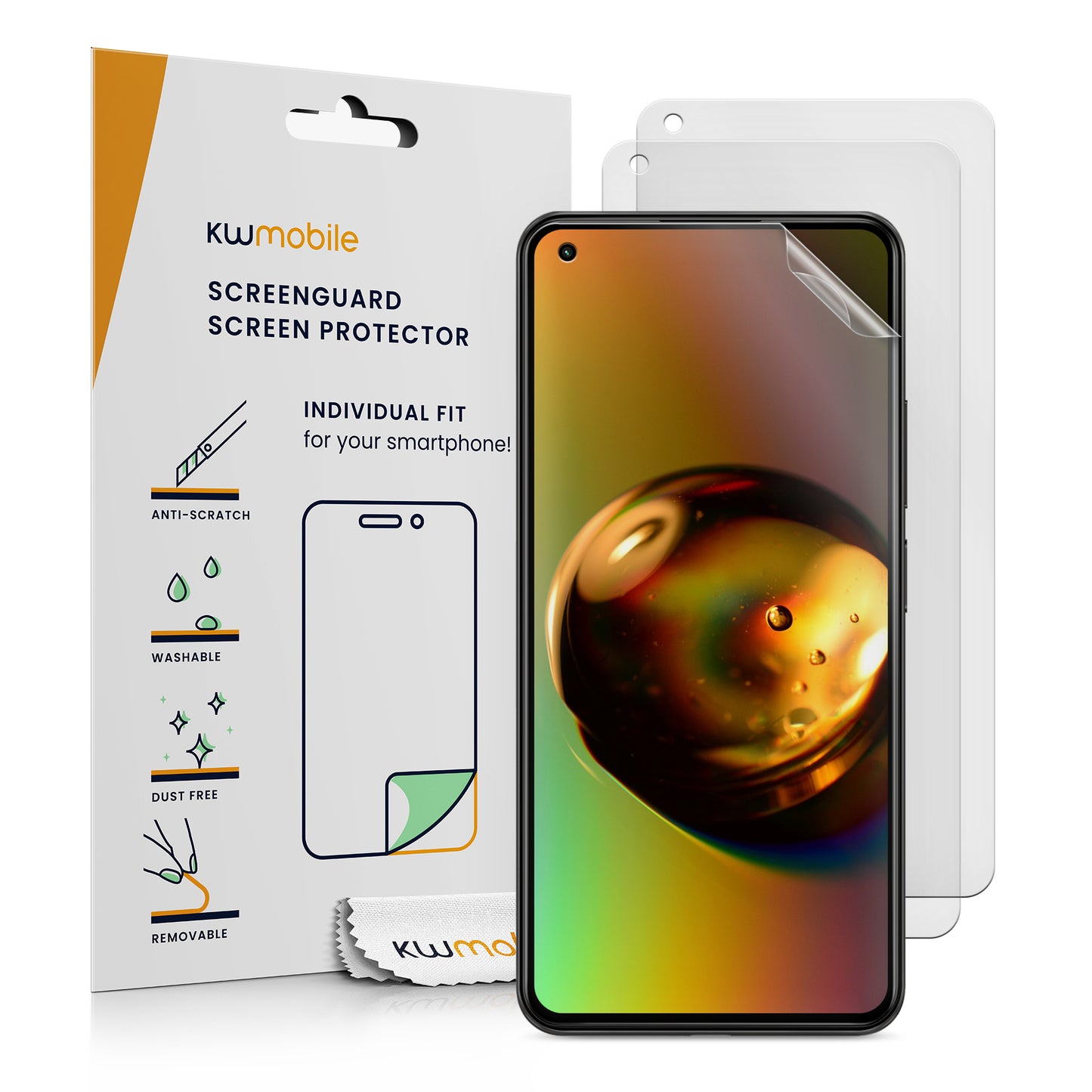 3x Folie kristallklar für Xiaomi 11 Lite (5G) NE / Mi 11 Lite (5G)