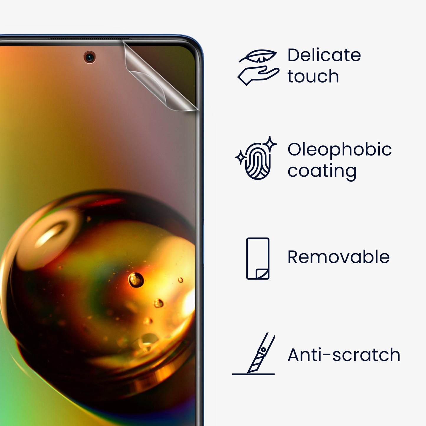 3x Displayschutzfolie matt kompatibel mit Xiaomi Poco X3 NFC / Poco X3 Pro
