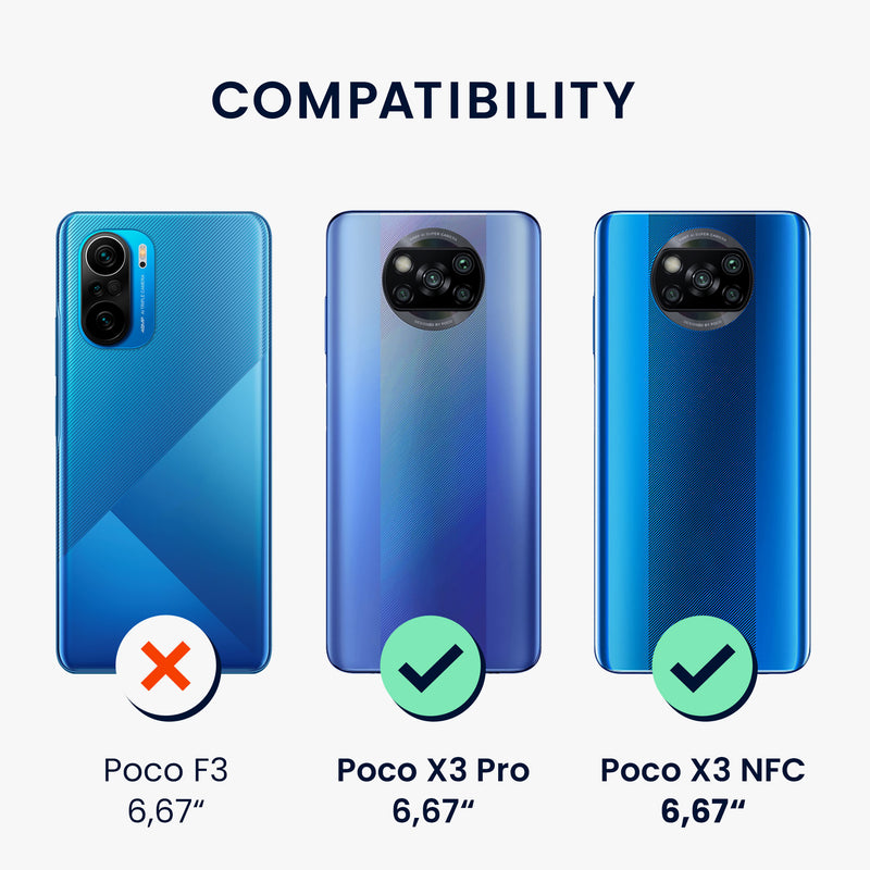 3x Displayschutzfolie matt kompatibel mit Xiaomi Poco X3 NFC / Poco X3 Pro
