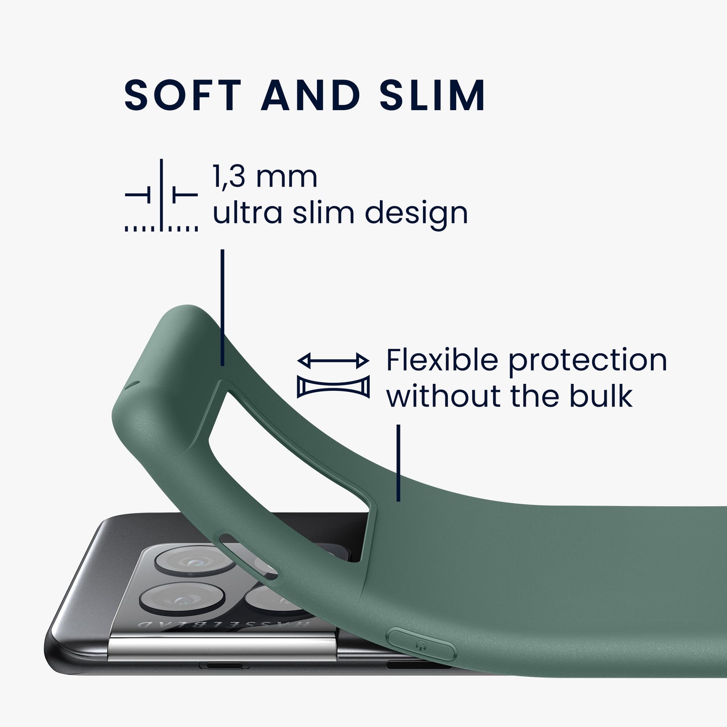 kwmobile Handyhülle für OnePlus 10 Pro 5G Hülle - Kabelloses Laden - Schutzhülle Cover