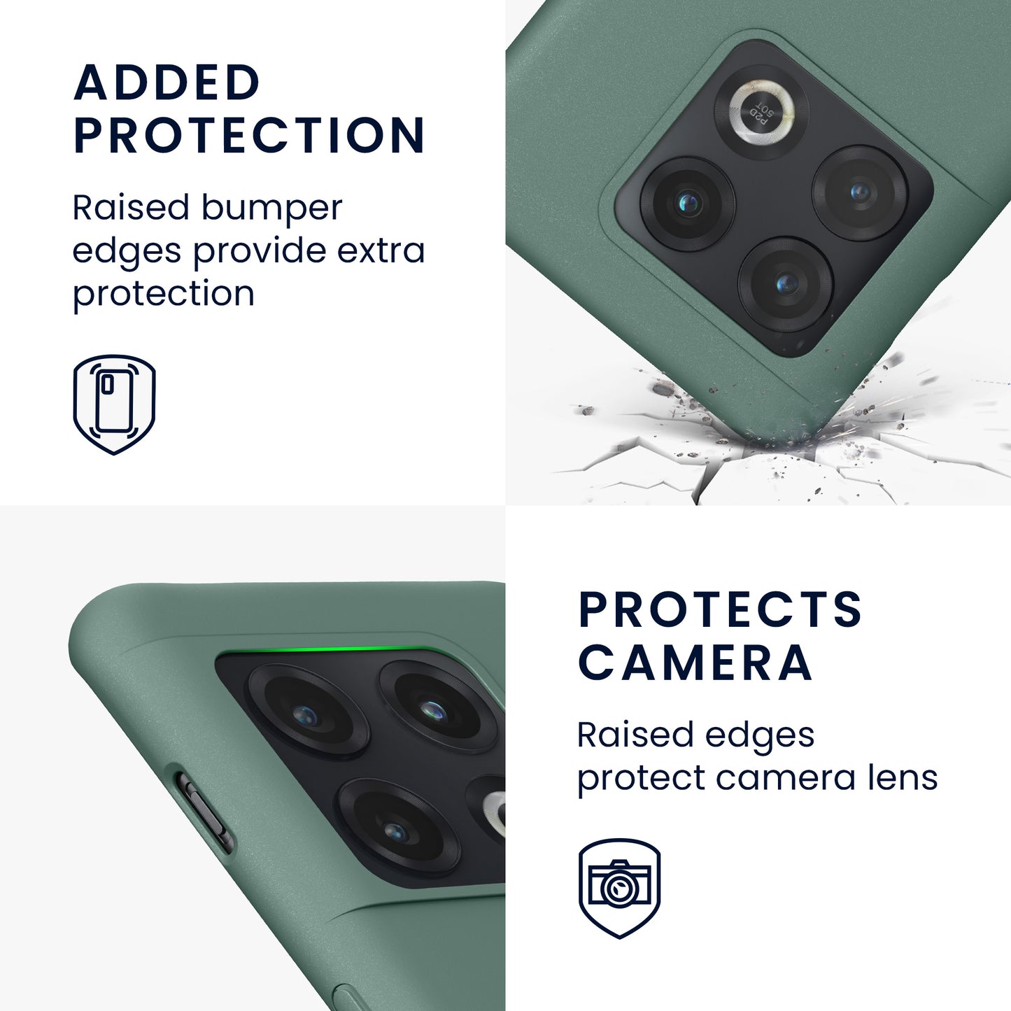 kwmobile Handyhülle für OnePlus 10 Pro 5G Hülle - Kabelloses Laden - Schutzhülle Cover