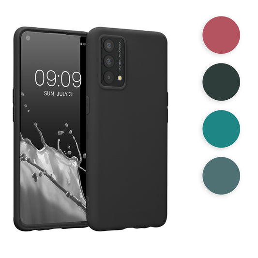 kwmobile Hülle kompatibel mit Realme GT Master Edition Hülle - weiches TPU Silikon Case - Cover geeignet für kabelloses Laden - Schwarz matt Schwarz matt  
