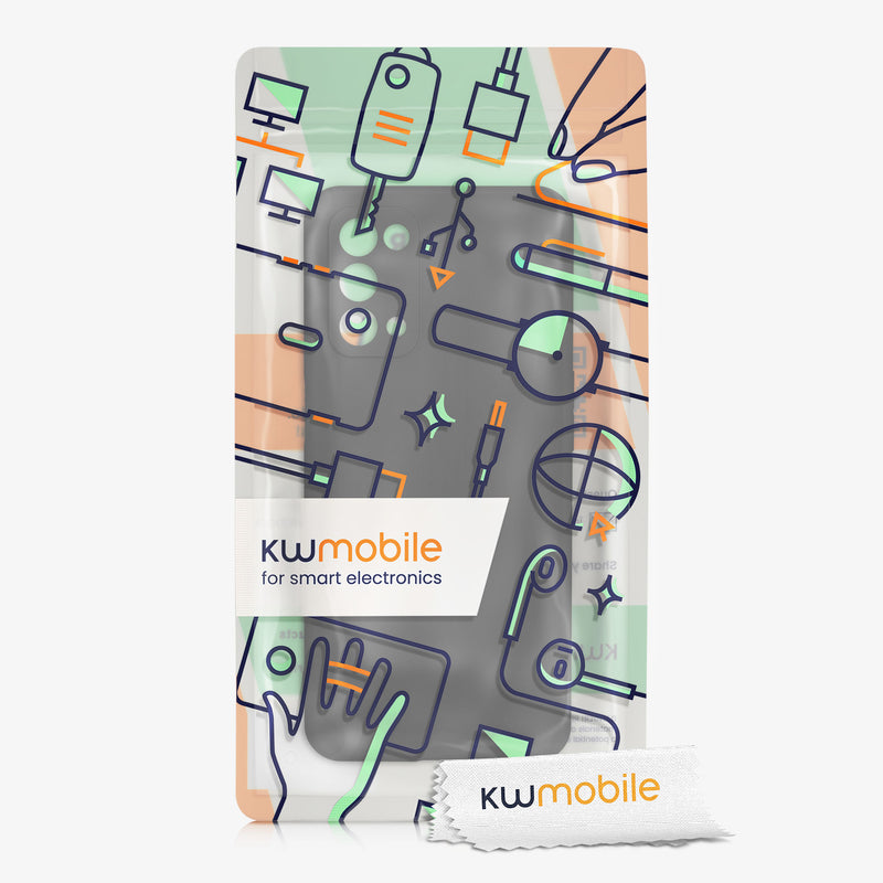 kwmobile Handyhülle für Oppo A74 (5G) / A54 (5G) Hülle - weiches Handy Silikon Case - Schutzhülle Cover