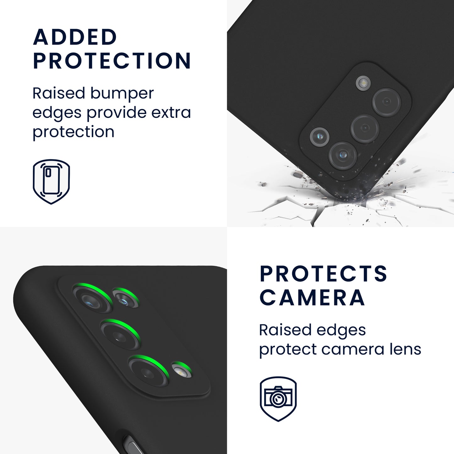 kwmobile Handyhülle für Oppo A74 (5G) / A54 (5G) Hülle - weiches Handy Silikon Case - Schutzhülle Cover
