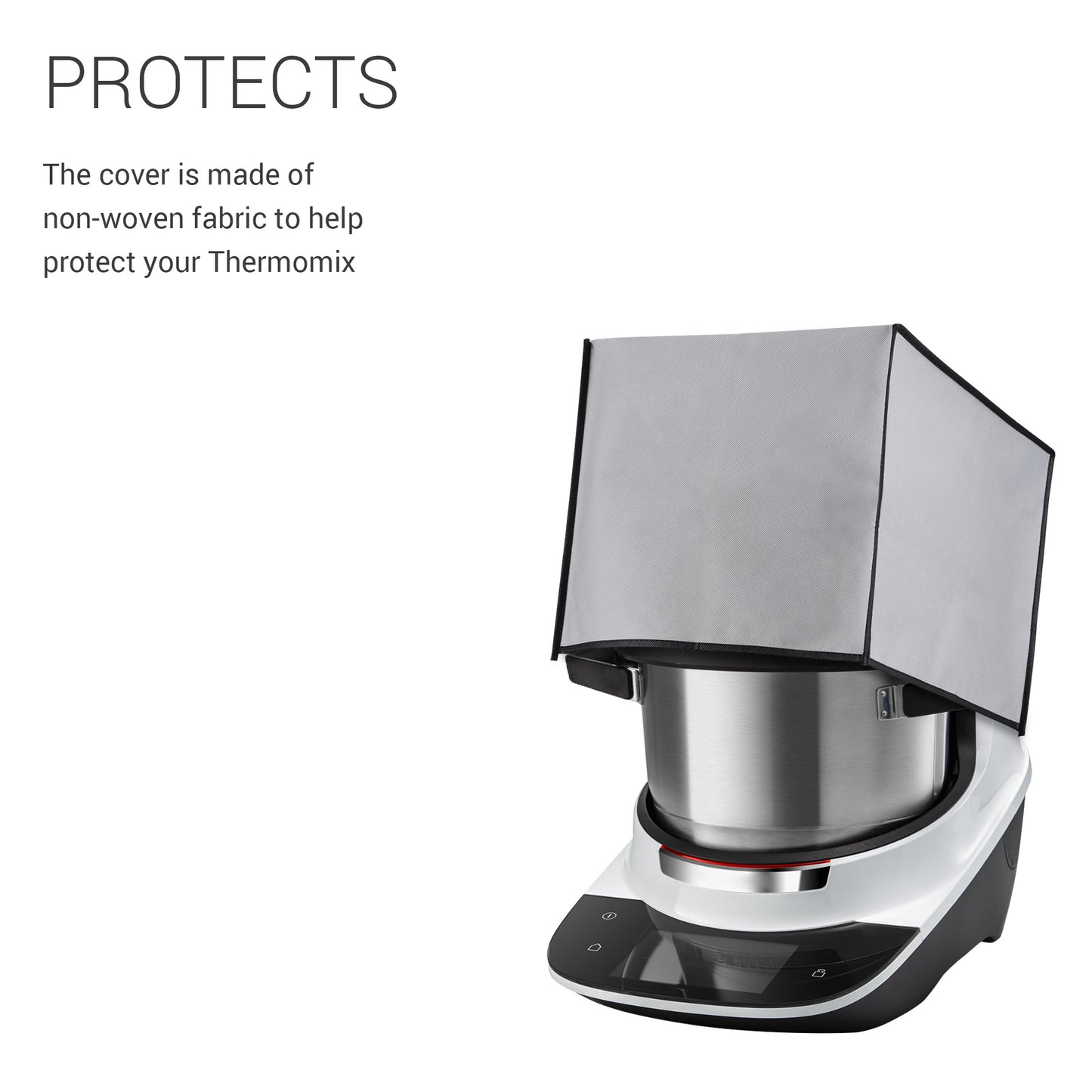 kwmobile Hülle kompatibel mit Bosch Cookit - Küchenmaschine Staubschutz Abdeckhaube - Staubhaube