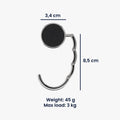 kwmobile Tisch Handtaschenhalter Haken Faltbare Antirutsch Taschenhaken Halterung Handtaschen