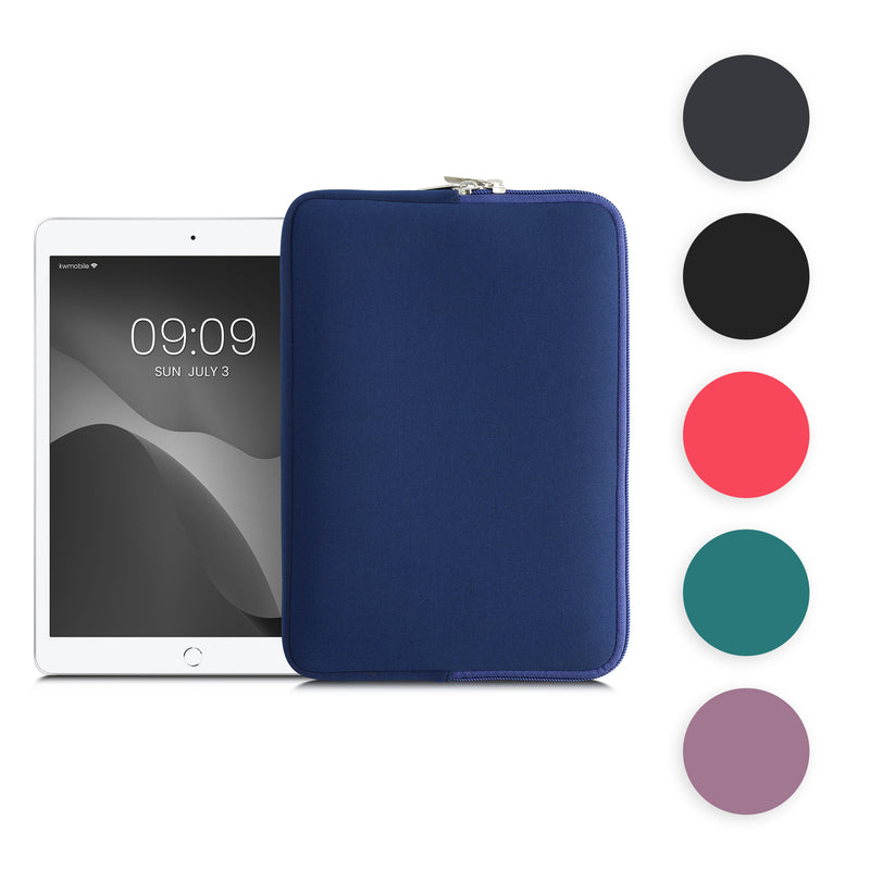 kwmobile Tablet Hülle kompatibel mit 9,7"-11" Tablet - Universal Neopren Tasche Cover Case - Schutzhülle Sleeve in Weiß Weiß  