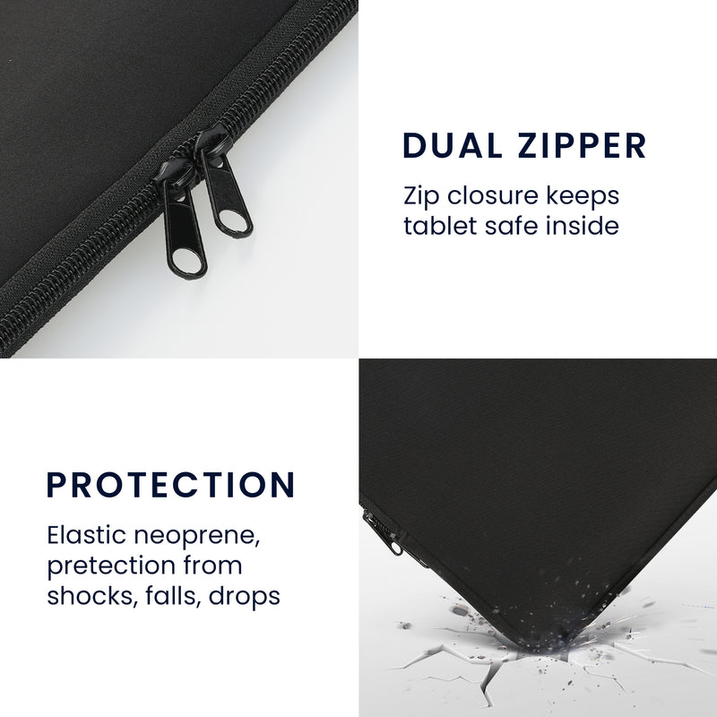 kwmobile Tablet Hülle kompatibel mit 12,4"-12,9" Tablet - Universal Tasche Cover Case - Schutzhülle Sleeve