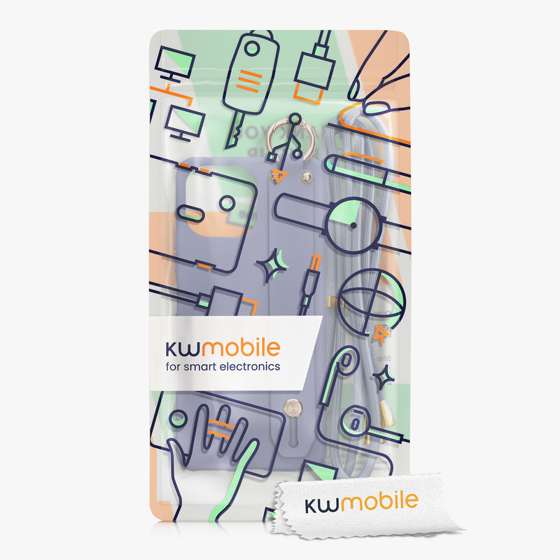 kwmobile Hülle kompatibel mit Xiaomi 11 Lite (5G) NE / Mi 11 Lite (5G) - Handyhülle mit Schlaufe Ring - Handy Cover Case
