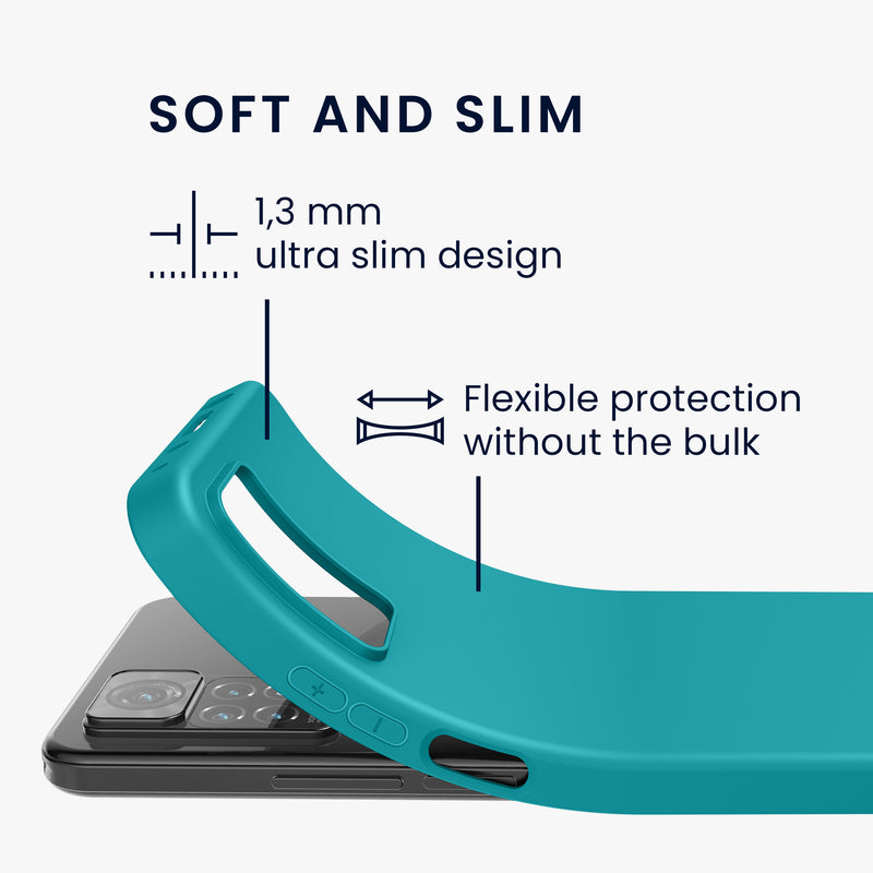 kwmobile Handyhülle für Xiaomi Redmi Note 11 Pro / Note 11 Pro (5G) / Note 12 Pro (4G) Hülle - Kabelloses Laden - Schutzhülle Cover