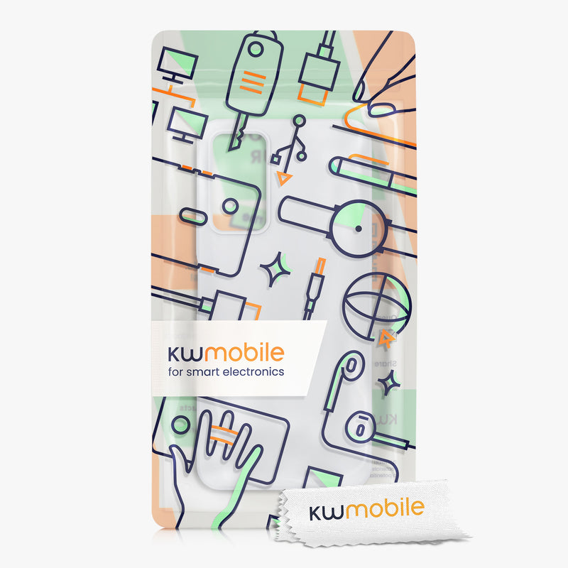 kwmobile Handyhülle für Xiaomi Redmi Note 11 Pro / Note 11 Pro (5G) / Note 12 Pro (4G) Hülle - Case Silikon - Kabelloses Laden - Schutzhülle Cover