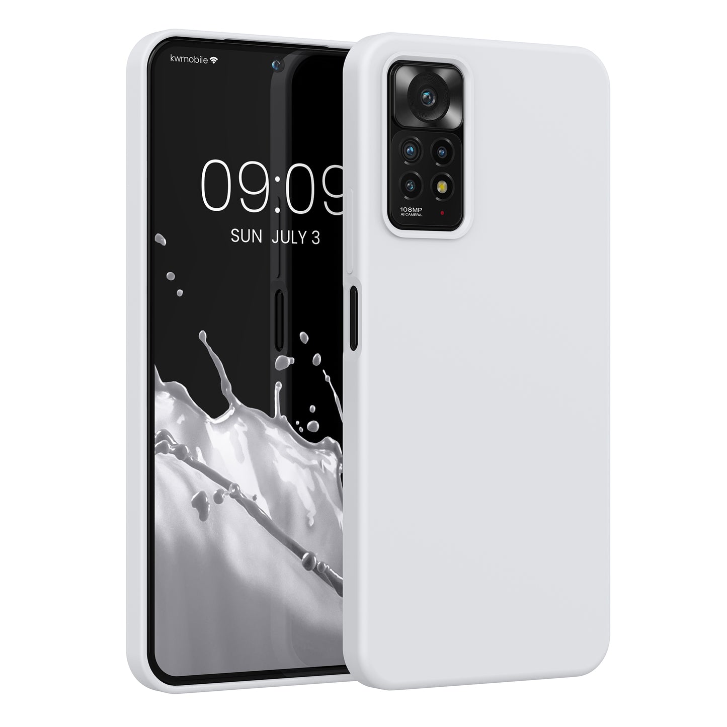 kwmobile Handyhülle für Xiaomi Redmi Note 11 Pro / Note 11 Pro (5G) / Note 12 Pro (4G) Hülle - Case Silikon - Kabelloses Laden - Schutzhülle Cover