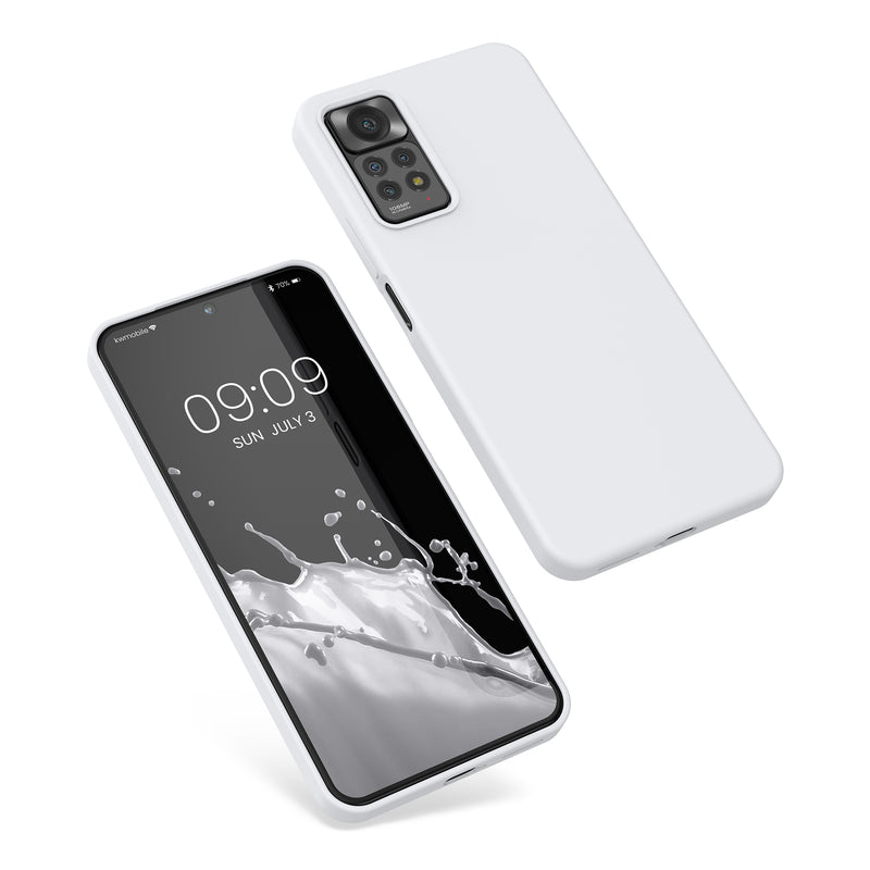 kwmobile Handyhülle für Xiaomi Redmi Note 11 Pro / Note 11 Pro (5G) / Note 12 Pro (4G) Hülle - Case Silikon - Kabelloses Laden - Schutzhülle Cover