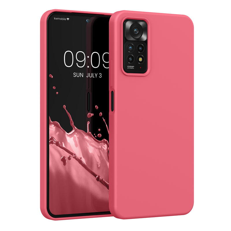 kwmobile Handyhülle für Xiaomi Redmi Note 11 Pro / Note 11 Pro (5G) / Note 12 Pro (4G) Hülle - Case Silikon - Kabelloses Laden - Schutzhülle Cover