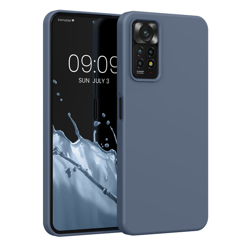 kwmobile Handyhülle für Xiaomi Redmi Note 11 Pro / Note 11 Pro (5G) / Note 12 Pro (4G) Hülle - Case Silikon - Kabelloses Laden - Schutzhülle Cover