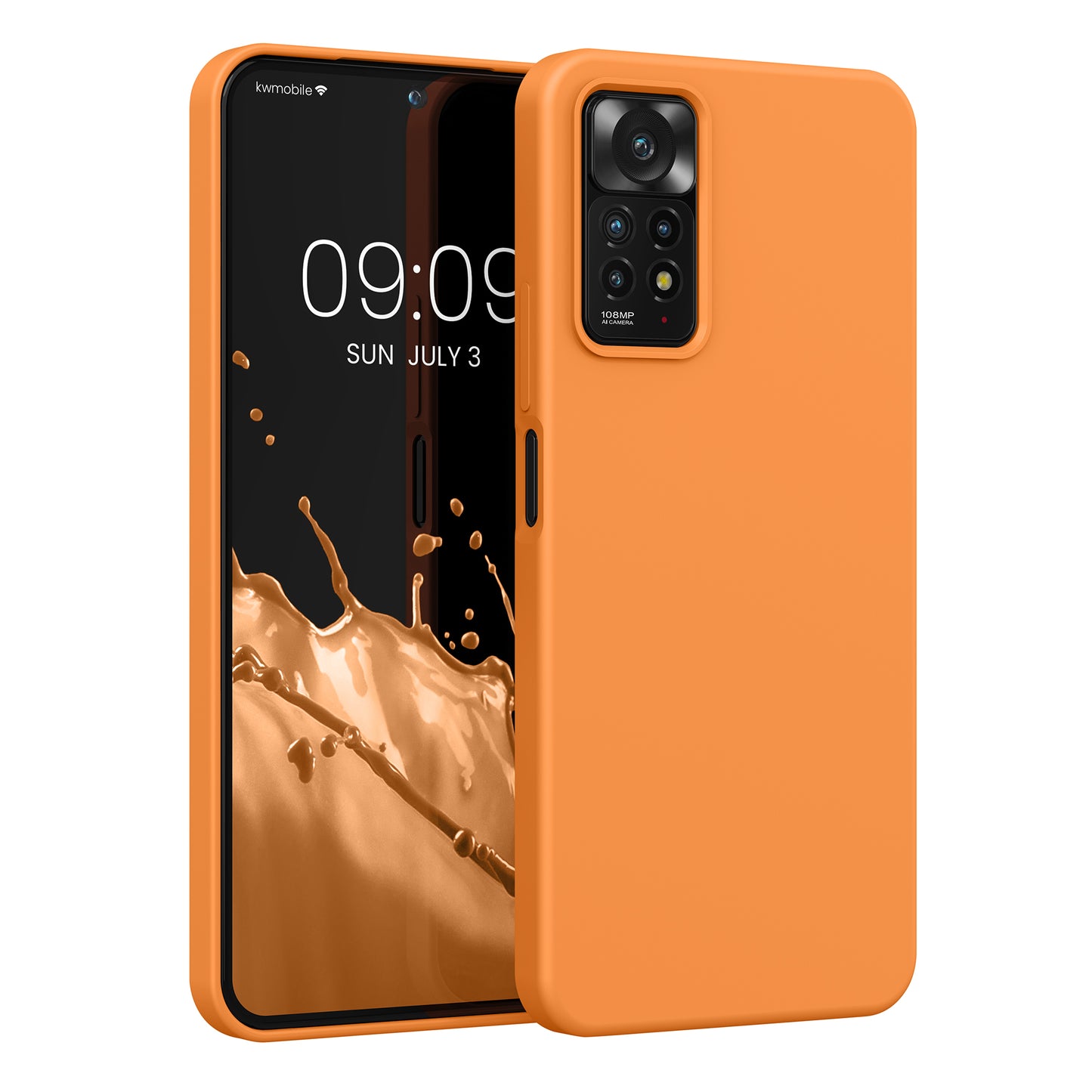 kwmobile Handyhülle für Xiaomi Redmi Note 11 Pro / Note 11 Pro (5G) / Note 12 Pro (4G) Hülle - Case Silikon - Kabelloses Laden - Schutzhülle Cover