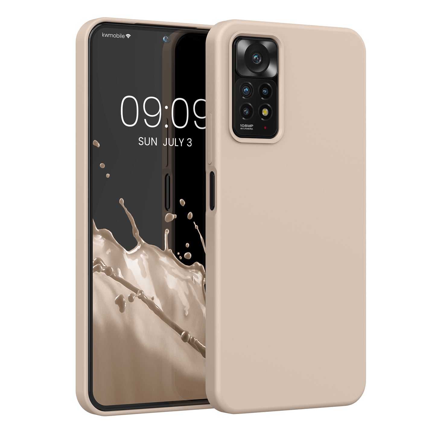 kwmobile Handyhülle für Xiaomi Redmi Note 11 Pro / Note 11 Pro (5G) / Note 12 Pro (4G) Hülle - Case Silikon - Kabelloses Laden - Schutzhülle Cover