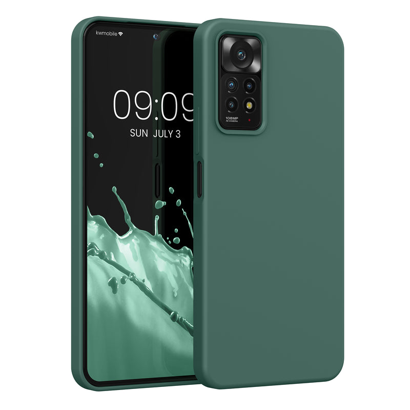 kwmobile Handyhülle für Xiaomi Redmi Note 11 Pro / Note 11 Pro (5G) / Note 12 Pro (4G) Hülle - Case Silikon - Kabelloses Laden - Schutzhülle Cover