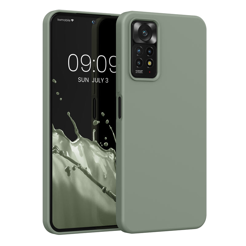 kwmobile Handyhülle für Xiaomi Redmi Note 11 Pro / Note 11 Pro (5G) / Note 12 Pro (4G) Hülle - Case Silikon - Kabelloses Laden - Schutzhülle Cover