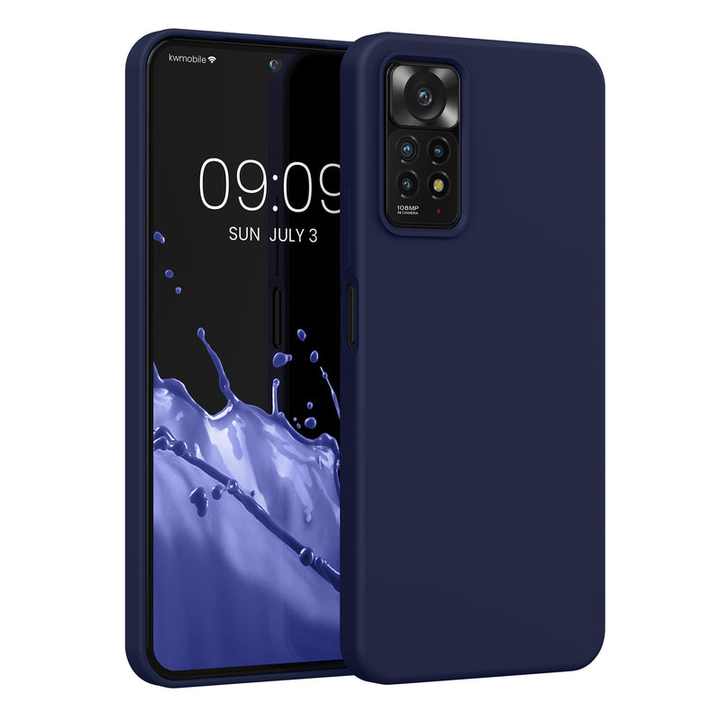 kwmobile Handyhülle für Xiaomi Redmi Note 11 Pro / Note 11 Pro (5G) / Note 12 Pro (4G) Hülle - Case Silikon - Kabelloses Laden - Schutzhülle Cover