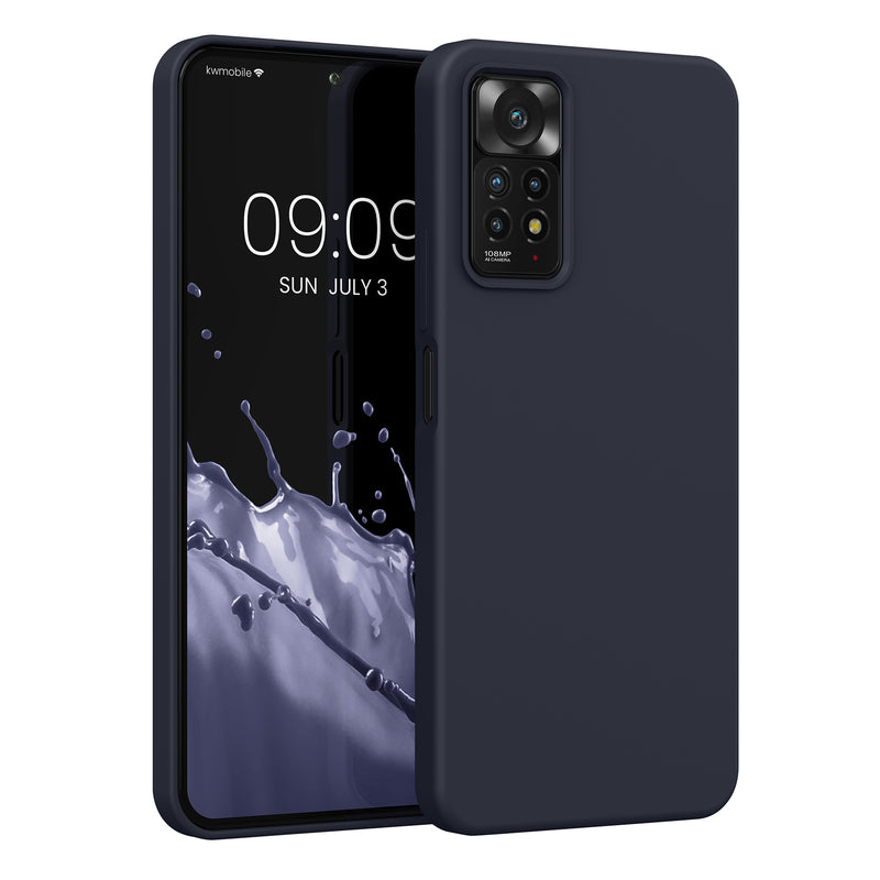 kwmobile Handyhülle für Xiaomi Redmi Note 11 Pro / Note 11 Pro (5G) / Note 12 Pro (4G) Hülle - Case Silikon - Kabelloses Laden - Schutzhülle Cover