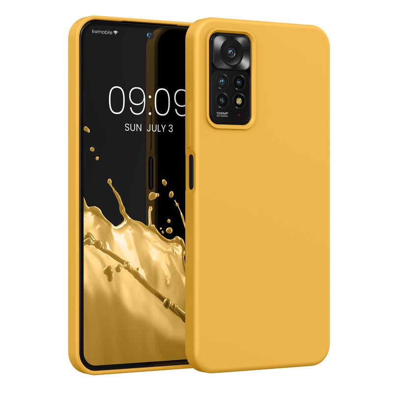 kwmobile Handyhülle für Xiaomi Redmi Note 11 Pro / Note 11 Pro (5G) / Note 12 Pro (4G) Hülle - Case Silikon - Kabelloses Laden - Schutzhülle Cover