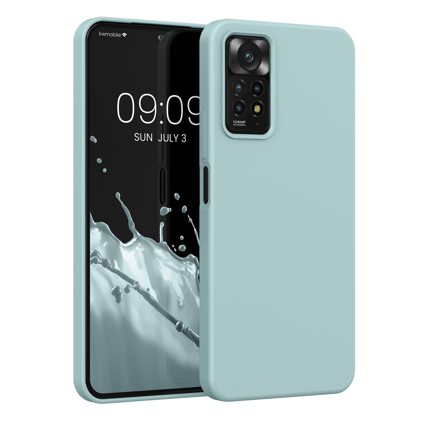 kwmobile Handyhülle für Xiaomi Redmi Note 11 Pro / Note 11 Pro (5G) / Note 12 Pro (4G) Hülle - Case Silikon - Kabelloses Laden - Schutzhülle Cover