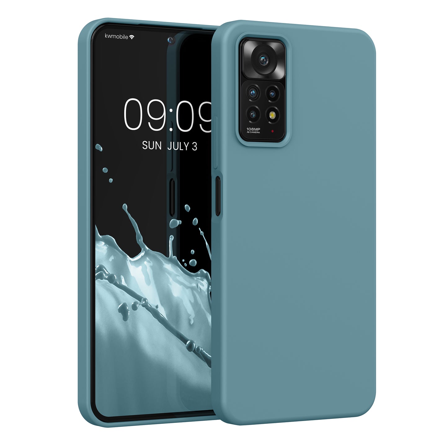 kwmobile Handyhülle für Xiaomi Redmi Note 11 Pro / Note 11 Pro (5G) / Note 12 Pro (4G) Hülle - Case Silikon - Kabelloses Laden - Schutzhülle Cover