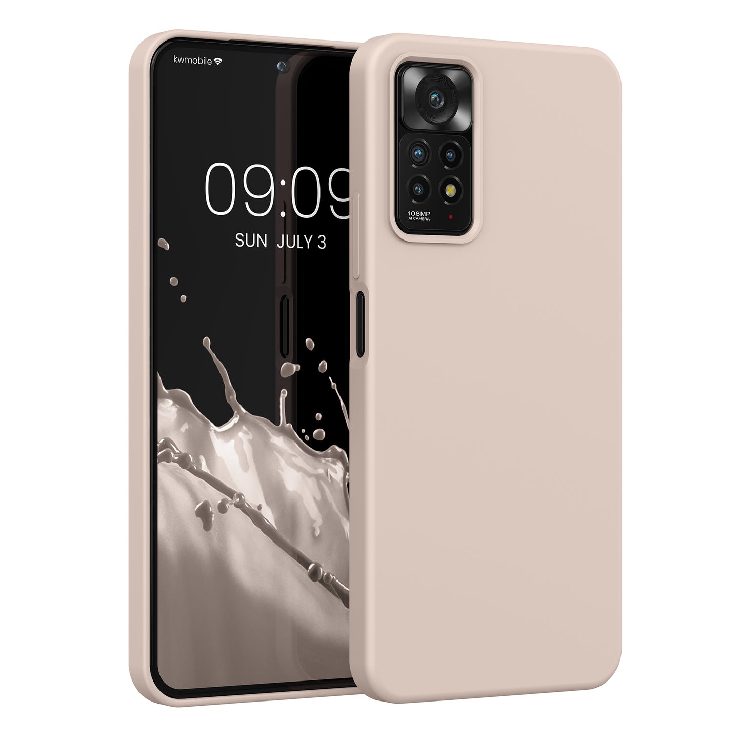 kwmobile Handyhülle für Xiaomi Redmi Note 11 Pro / Note 11 Pro (5G) / Note 12 Pro (4G) Hülle - Case Silikon - Kabelloses Laden - Schutzhülle Cover