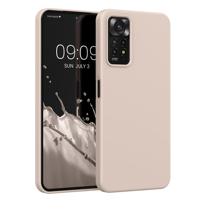 kwmobile Handyhülle für Xiaomi Redmi Note 11 Pro / Note 11 Pro (5G) / Note 12 Pro (4G) Hülle - Case Silikon - Kabelloses Laden - Schutzhülle Cover