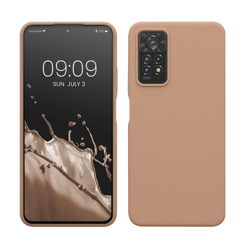 kwmobile Handyhülle für Xiaomi Redmi Note 11 Pro / Note 11 Pro (5G) / Note 12 Pro (4G) Hülle - Case Silikon - Kabelloses Laden - Schutzhülle Cover