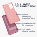 kwmobile Handyhülle für Xiaomi Redmi Note 11 Pro / Note 11 Pro (5G) / Note 12 Pro (4G) Hülle - Case Silikon - Kabelloses Laden - Schutzhülle Cover